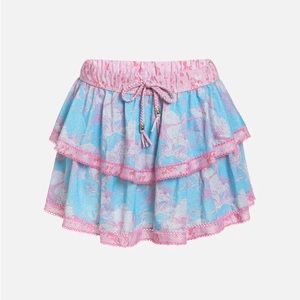 LoveShackFancy X Hurley Under The Sea Tiered Mini Skirt